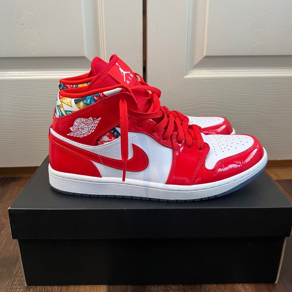 Nike Air Jordan 1 Mid SE Chile/Pollen/Blanc 10.5